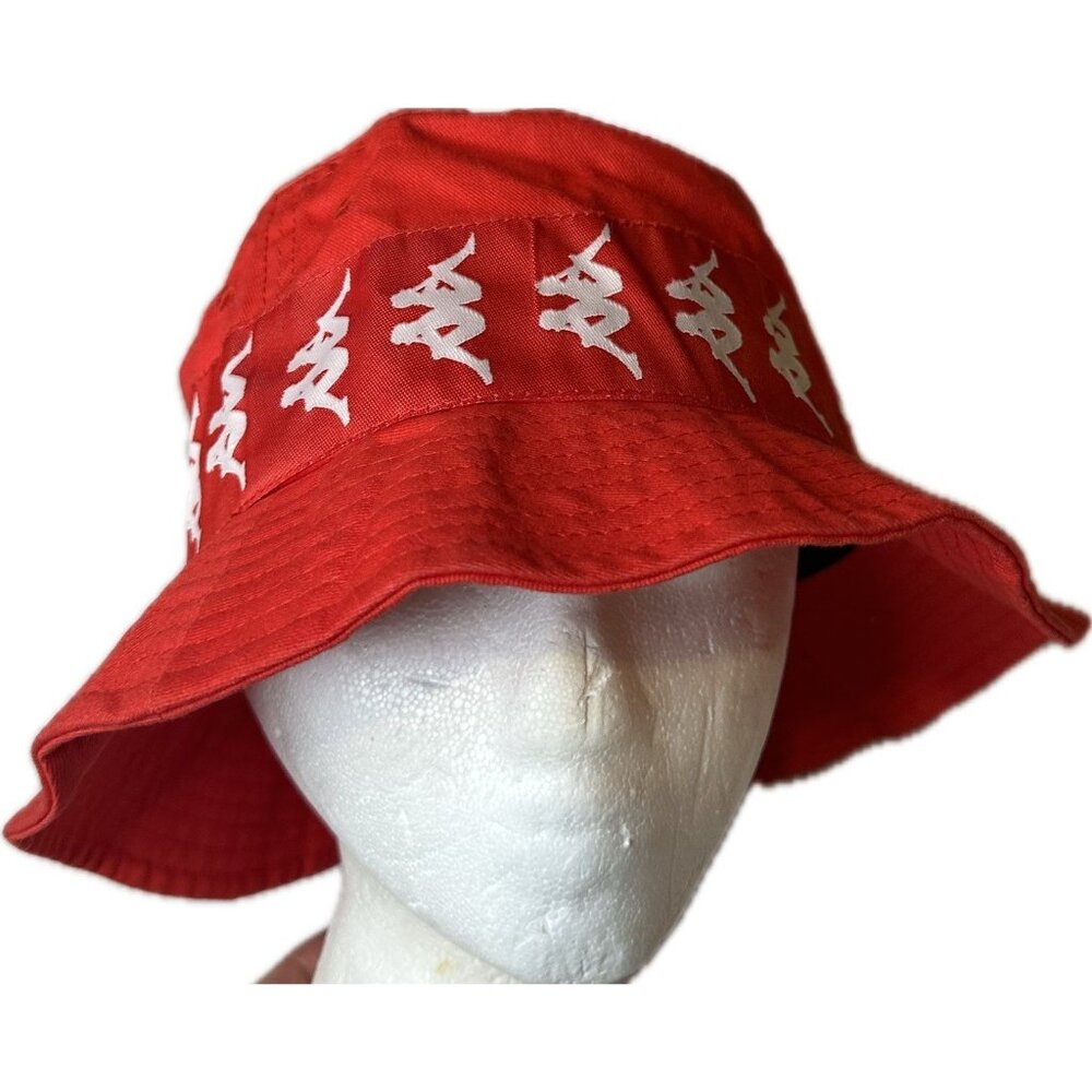 Kappa Unisex Banda Bzahlab Bucket Hat Large Red